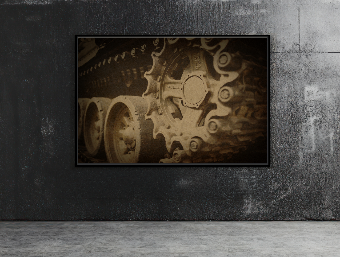Weathered Crawler CloseUp | Framed Wall Art on Stretched Canvas