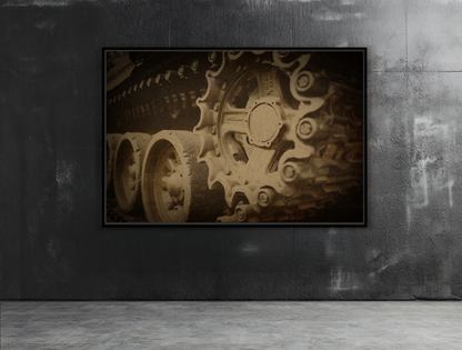 Weathered Crawler CloseUp | Framed Wall Art on Stretched Canvas