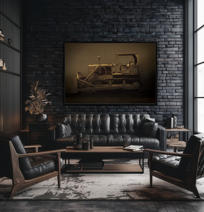 Classic D7 Dozer | Framed Wall Art on Stretched Canvas