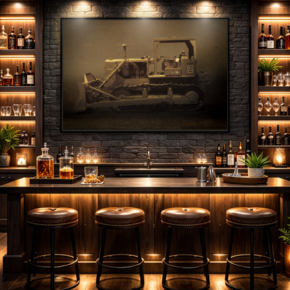 Classic D7 Dozer | Framed Wall Art on Stretched Canvas