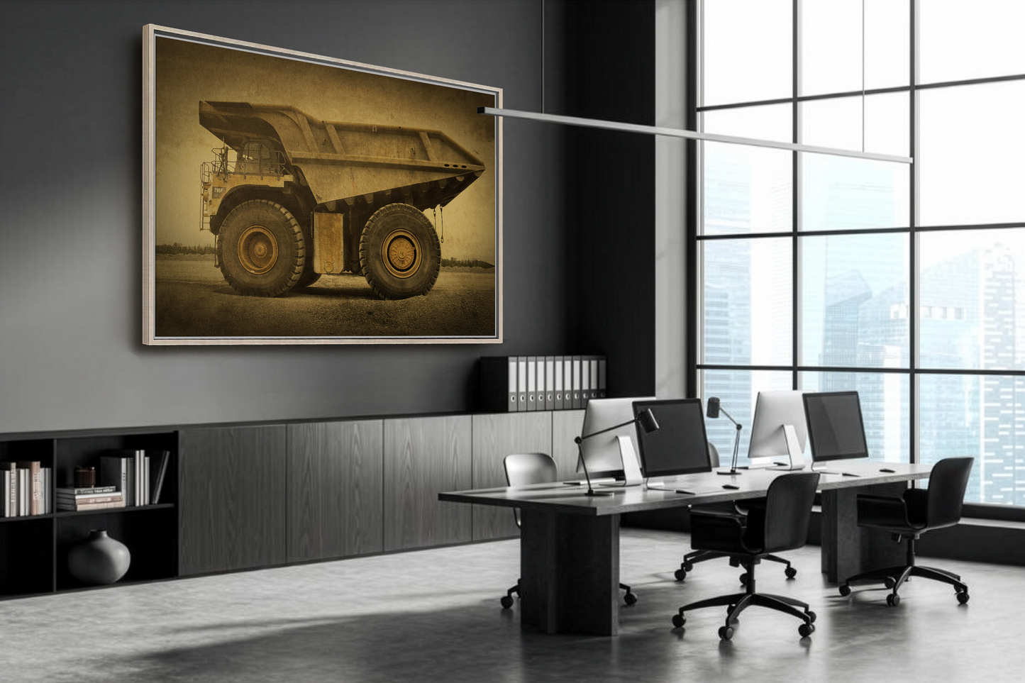 Big Wheel 795 Hauler Photo Art on Framed Canvas