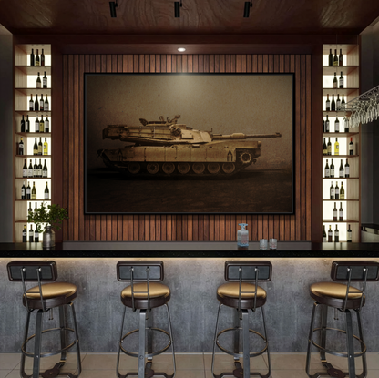 Abrams M1 Tank | Framed Wall Art on Stretched Canvas
