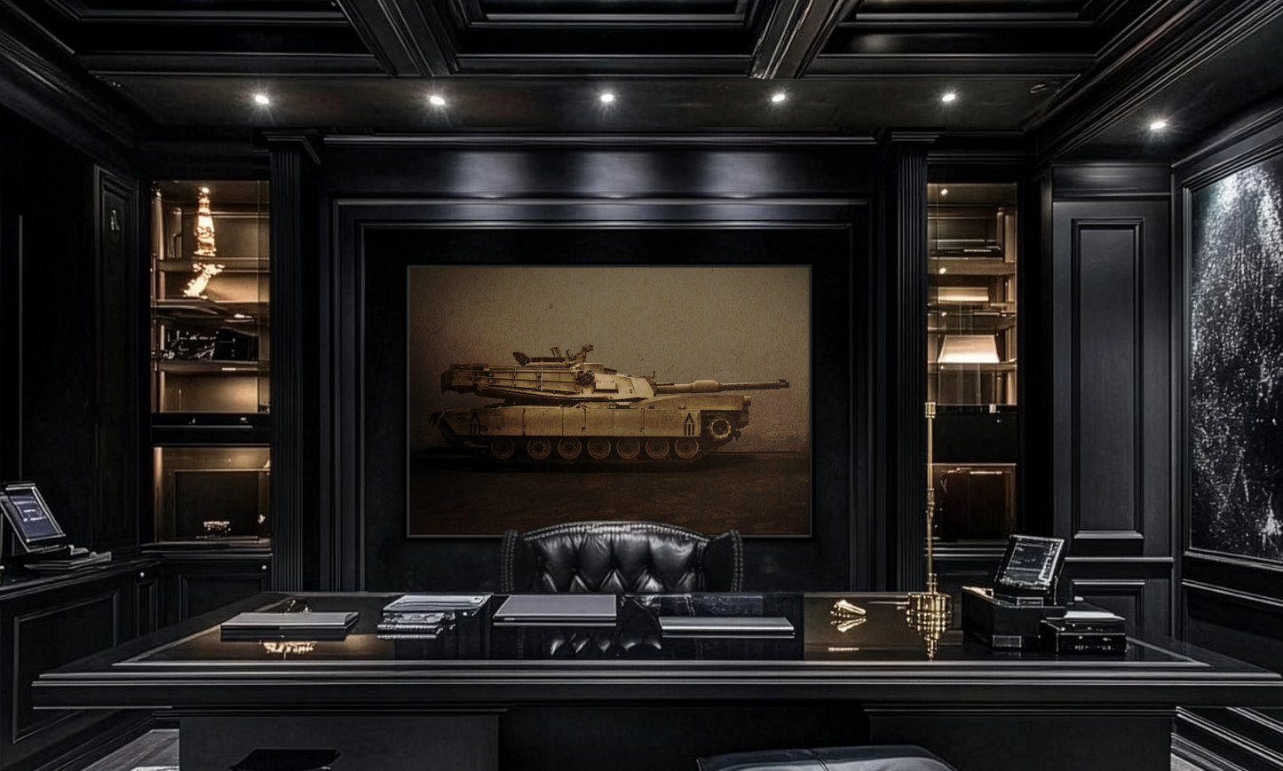 Abrams M1 Tank | Framed Wall Art on Stretched Canvas