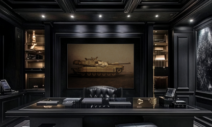 Abrams M1 Tank | Framed Wall Art on Stretched Canvas