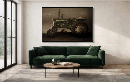 Classic Oliver 1855 Tractor | Framed Wall Art on Stretched Canvas