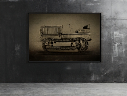 Vintage Crawler 10 'TEN' Tractor | Photo Wall Art on Framed Canvas