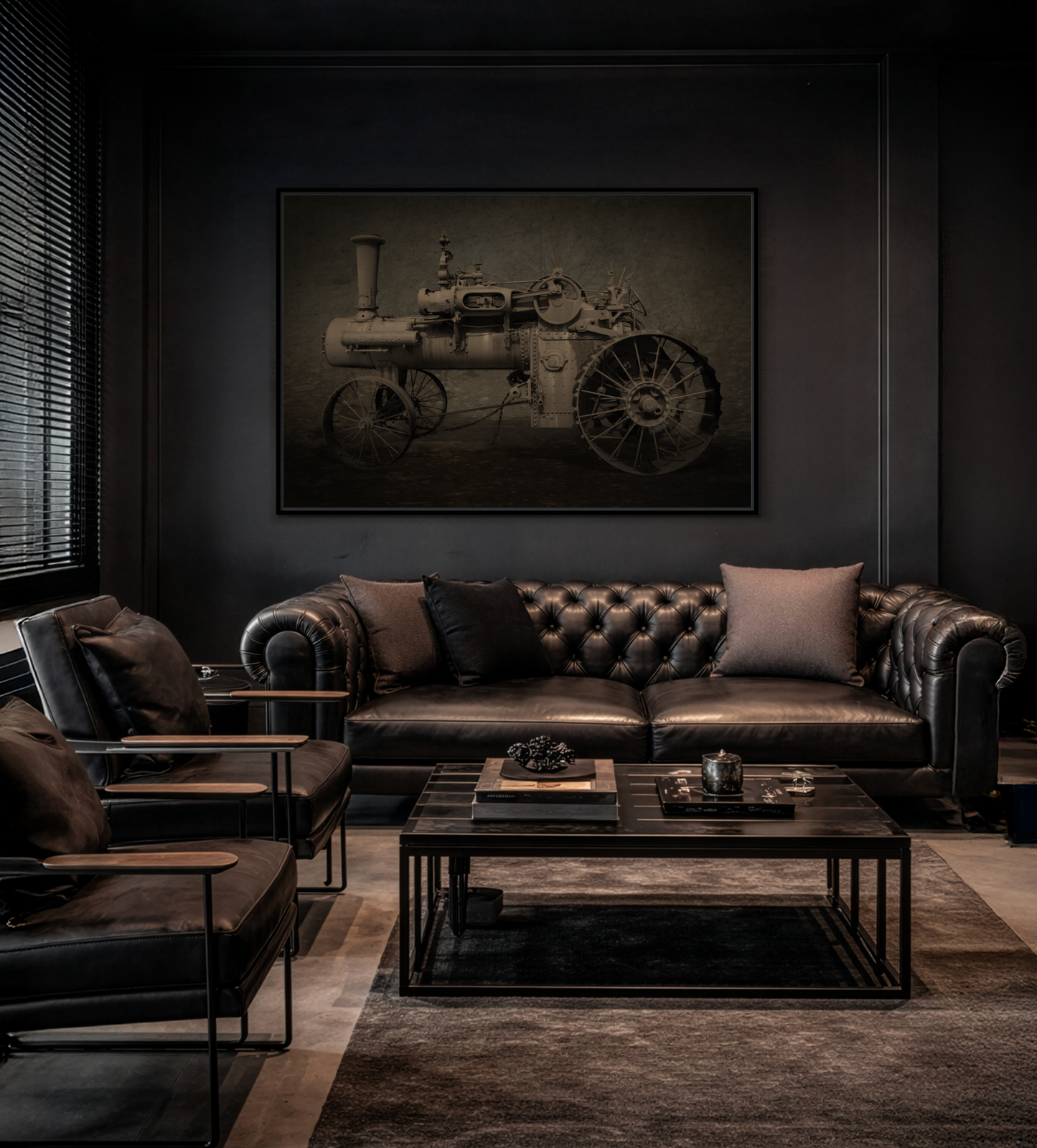 Vintage CASE 65 HP Tractor Photo Wall Art on Canvas