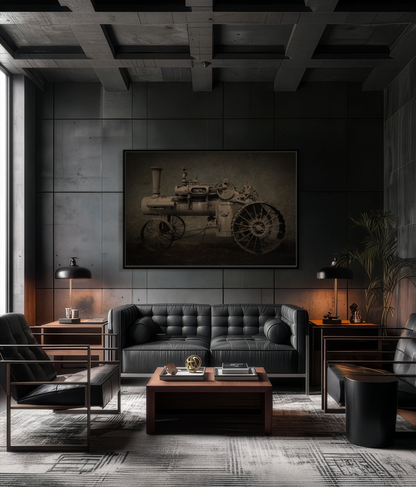 Vintage CASE 65 HP Tractor Photo Wall Art on Canvas