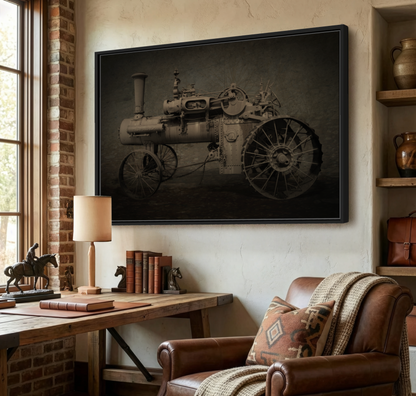 Vintage CASE 65 HP Tractor Photo Wall Art on Canvas