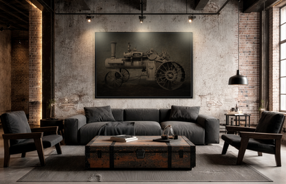 Vintage CASE 65 HP Tractor Photo Wall Art on Canvas