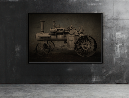 Vintage CASE 65 HP Tractor Photo Wall Art on Canvas