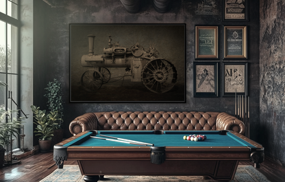 Vintage CASE 65 HP Tractor Photo Wall Art on Canvas