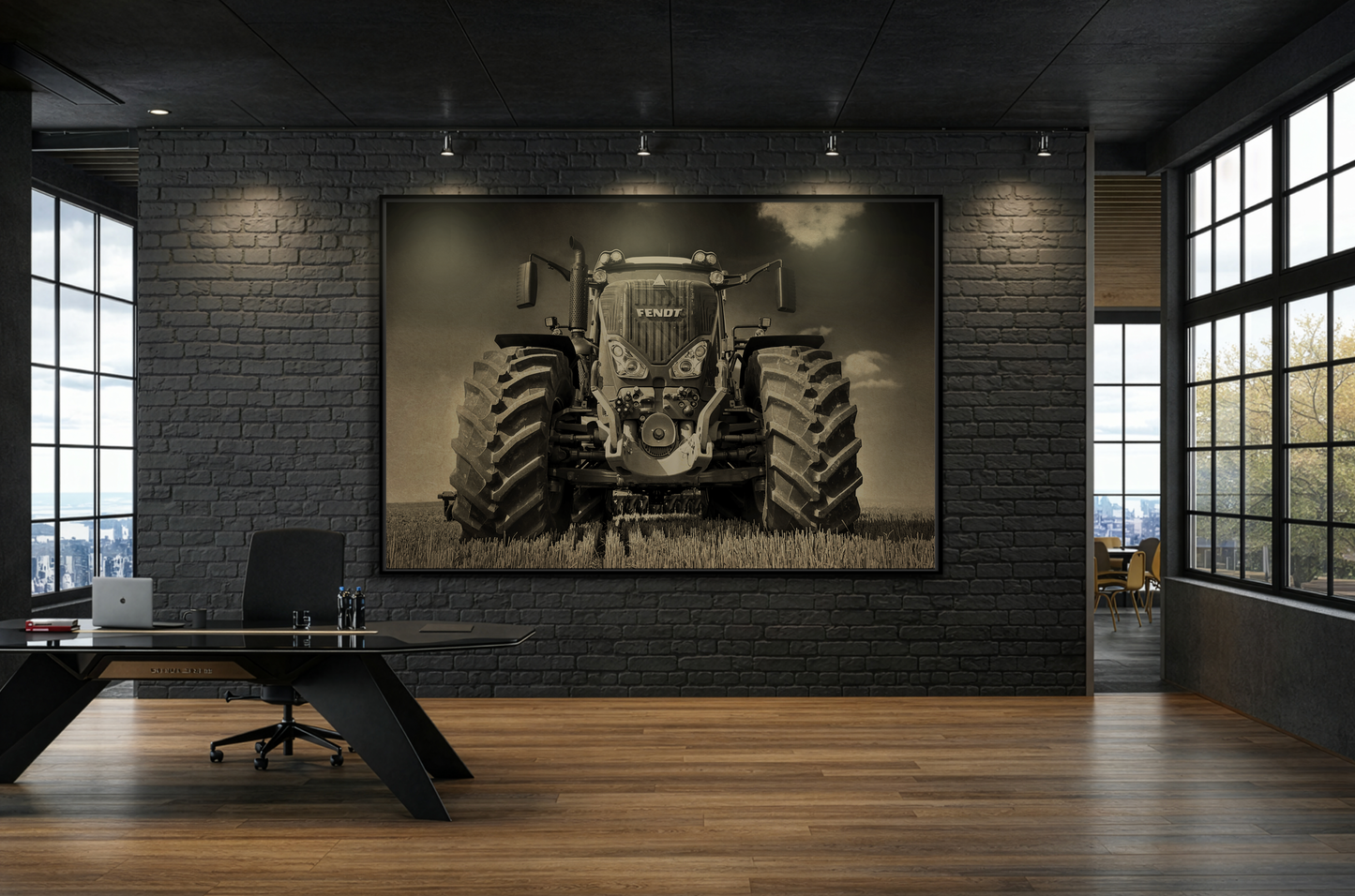 Fendt 800 Vario Coming At You | Framed Photo Wall Art on Canvas