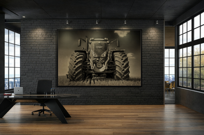 Fendt 800 Vario Coming At You | Framed Photo Wall Art on Canvas
