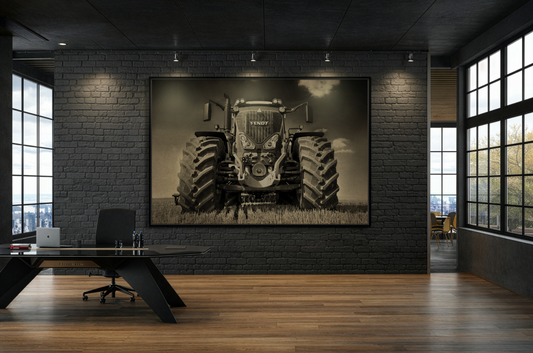 Fendt 800 Vario Coming At You | Framed Photo Wall Art on Canvas