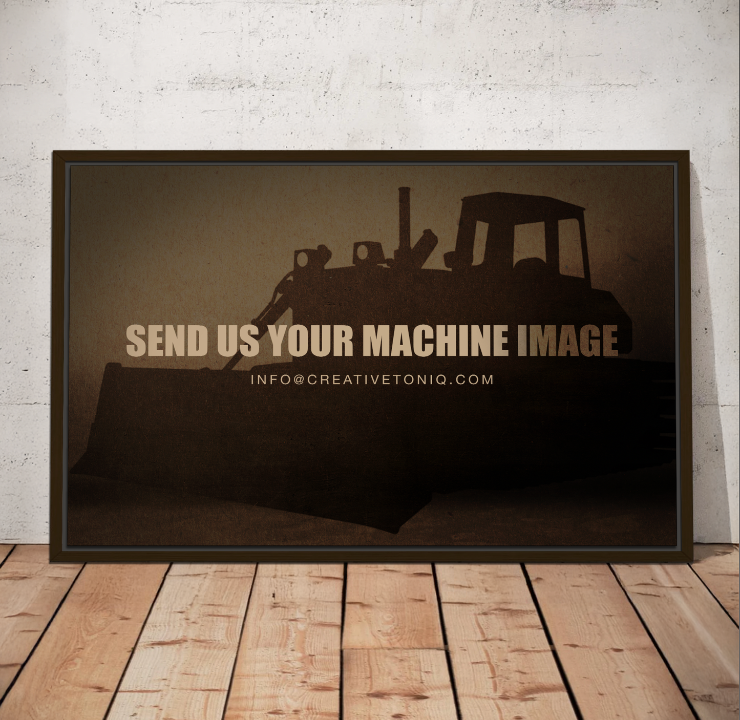 Personalized Machine Art | Framed Photo Wall Art on Canvas