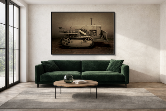 Vintage John Deere MC | Framed Wall Art on Stretched Canvas