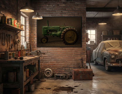 Vintage John Deere Model G | Framed Wall Art on Stretched Canvas