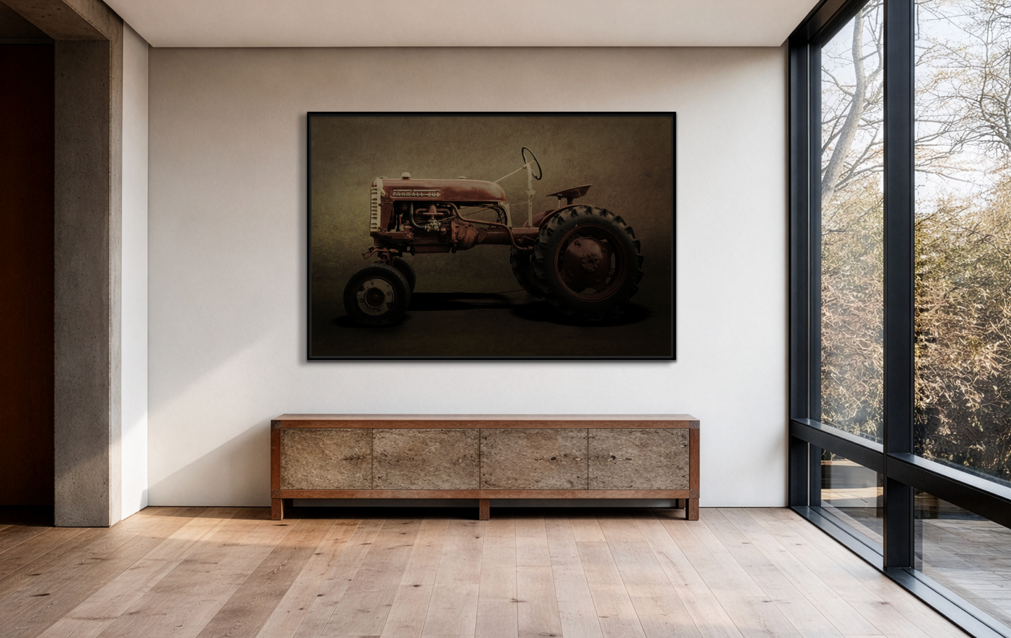 Vintage Farmall Cub Tractor | Framed Wall Art on Stretched Canvas