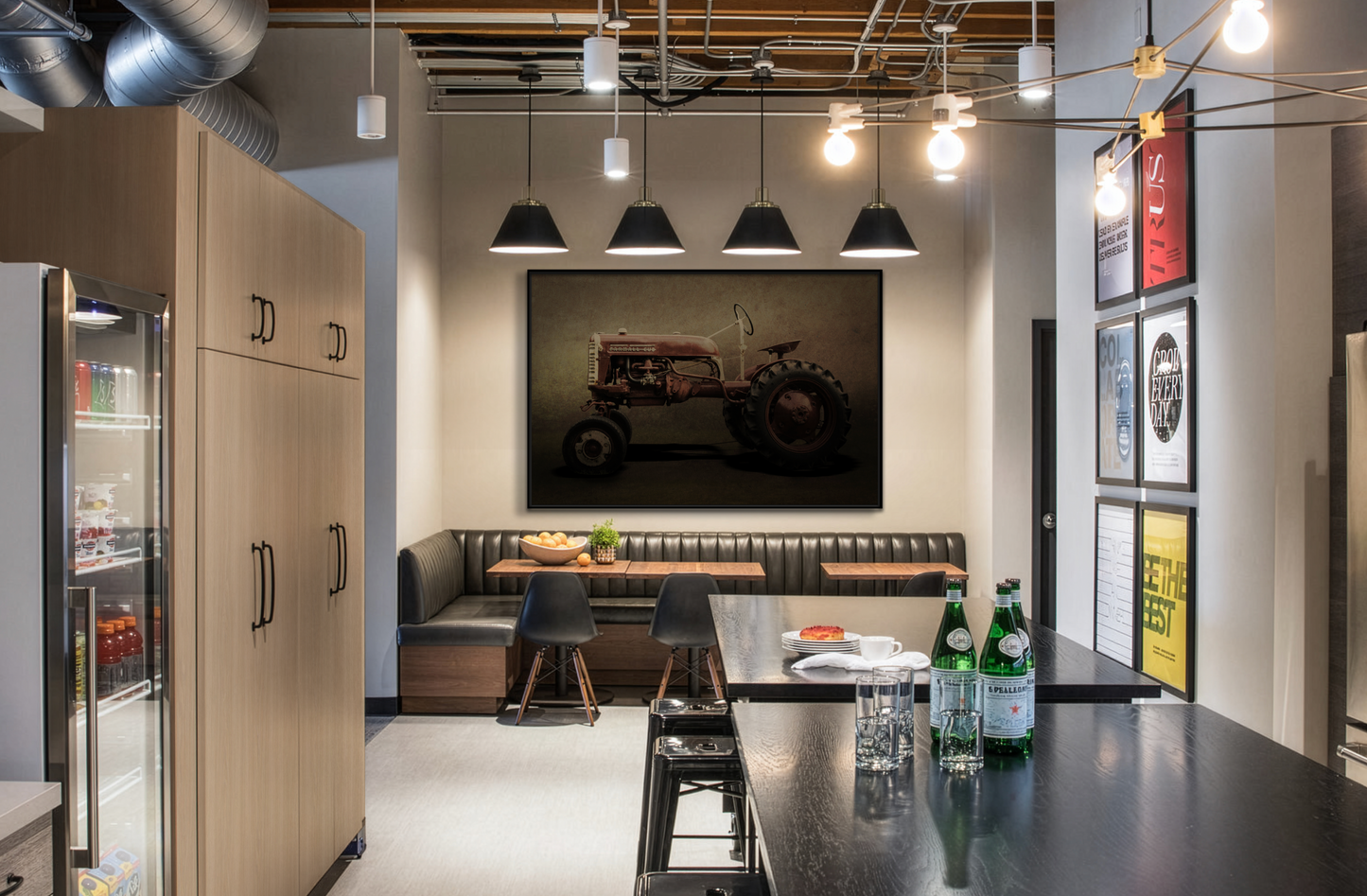 Vintage Farmall Cub Tractor | Framed Wall Art on Stretched Canvas