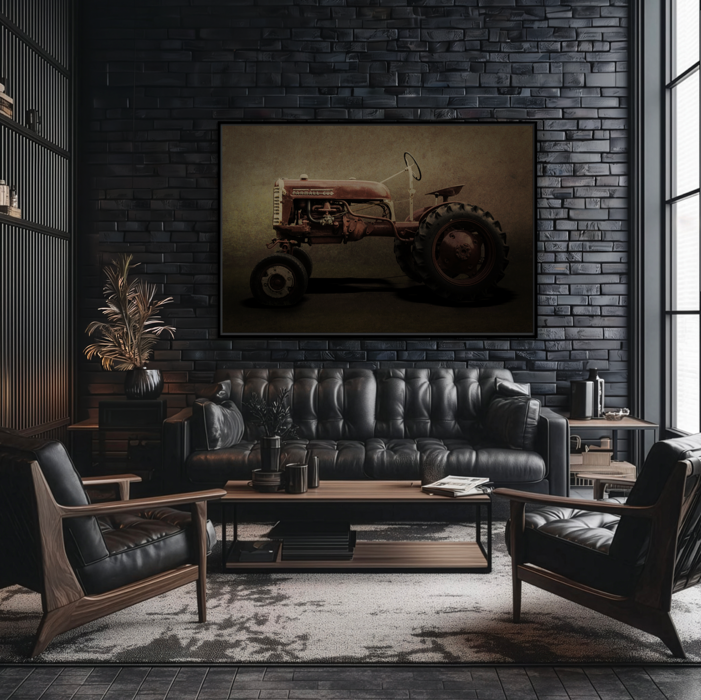 Vintage Farmall Cub Tractor | Framed Wall Art on Stretched Canvas
