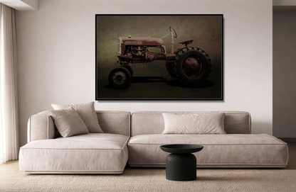 Vintage Farmall Cub Tractor | Framed Wall Art on Stretched Canvas