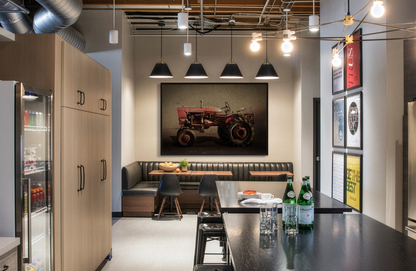 Vintage Farmall Model 140 Tractor | Framed Wall Art on Stretched Canvas