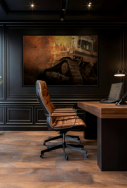 D10 Dramatic Dozer | Framed Wall Art on Stretched Canvas