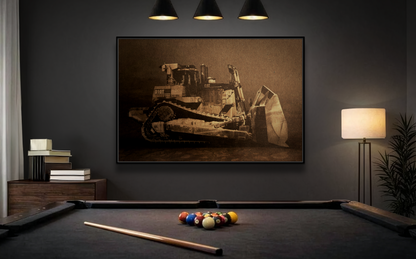 Classic D10T Dozer | Framed Wall Art on Stretched Canvas
