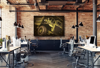 Classic Euclid Hauler Action | Framed Wall Art on Stretched Canvas