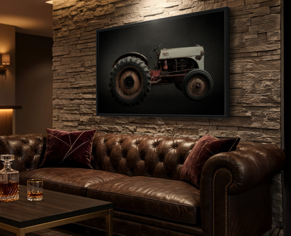 Vintage Ford 8N Tractor Photo Wall Art on Canvas