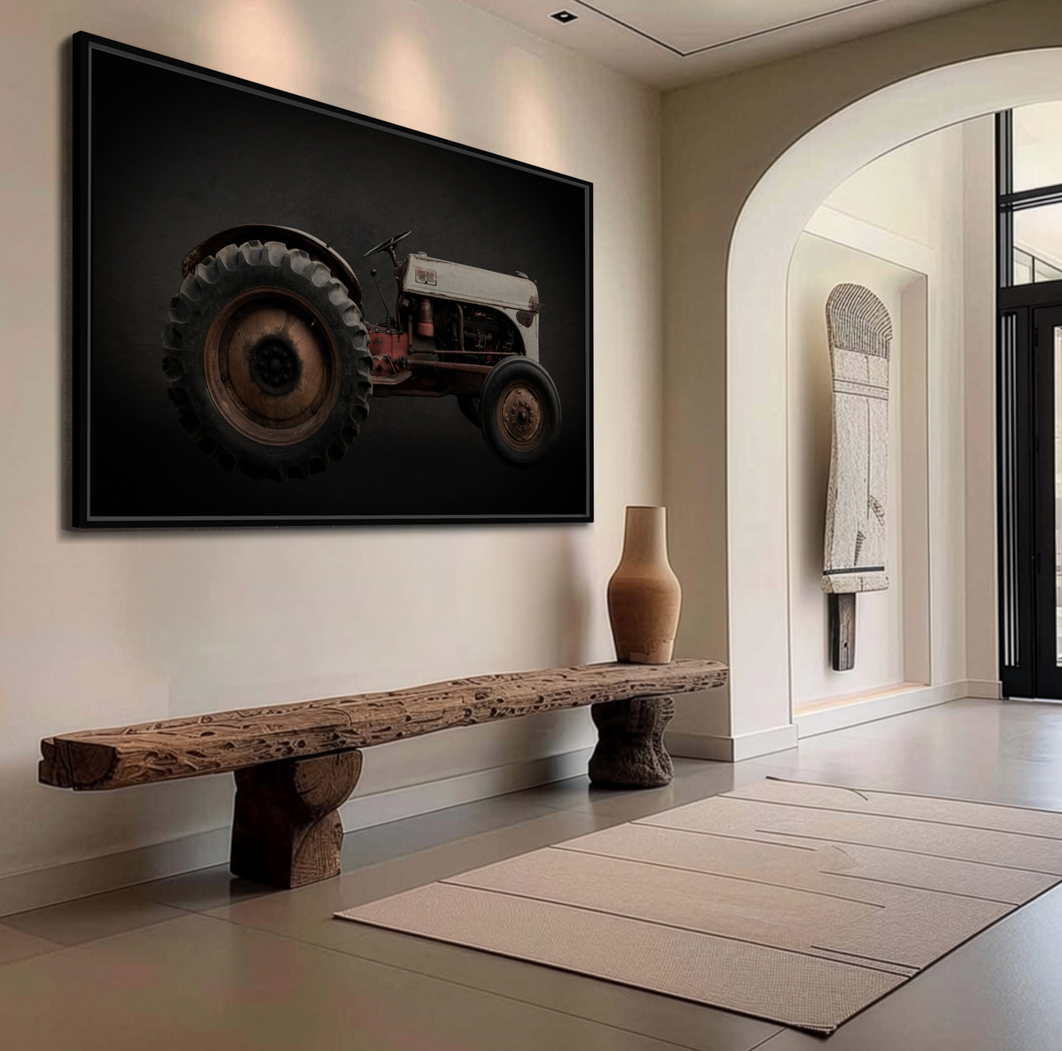 Vintage Ford 8N Tractor Photo Wall Art on Canvas
