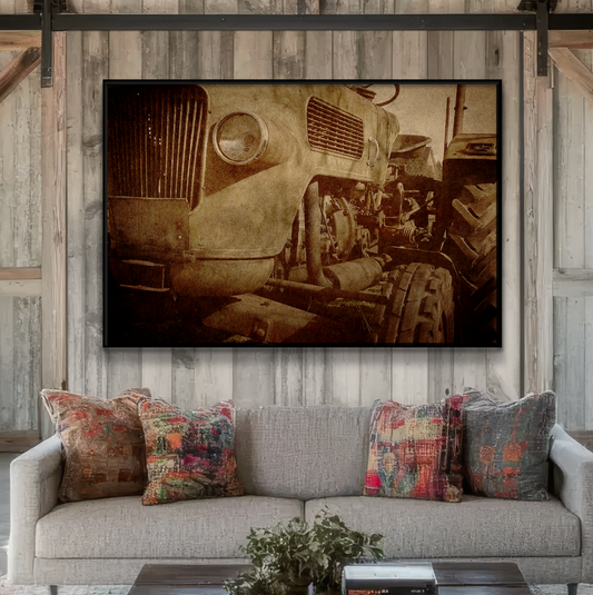 Legacy Fendt Patina | Framed Photo Wall Art on Canvas