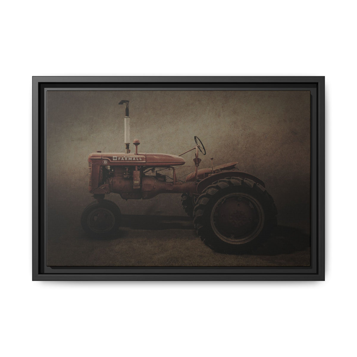 Vintage Farmall Model B Tractor | Framed Wall Art on Stretched Canvas
