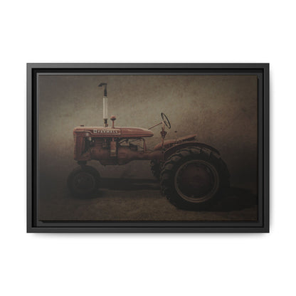 Vintage Farmall Model B Tractor | Framed Wall Art on Stretched Canvas