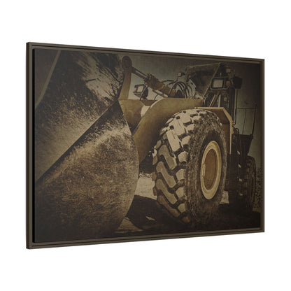 Big Bucket Loader | Framed Wall Art on Stretched Canvas