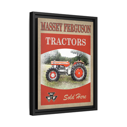 Massey Tractors Sold Here Vintage Advertisement Wall Art on Framed Canvas