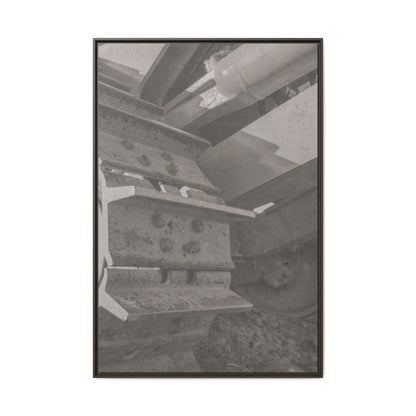 Epic D8 Dozer Triptych | Light Gray | Right  Panel | Jondo | Matte Canvas Print (Framed)