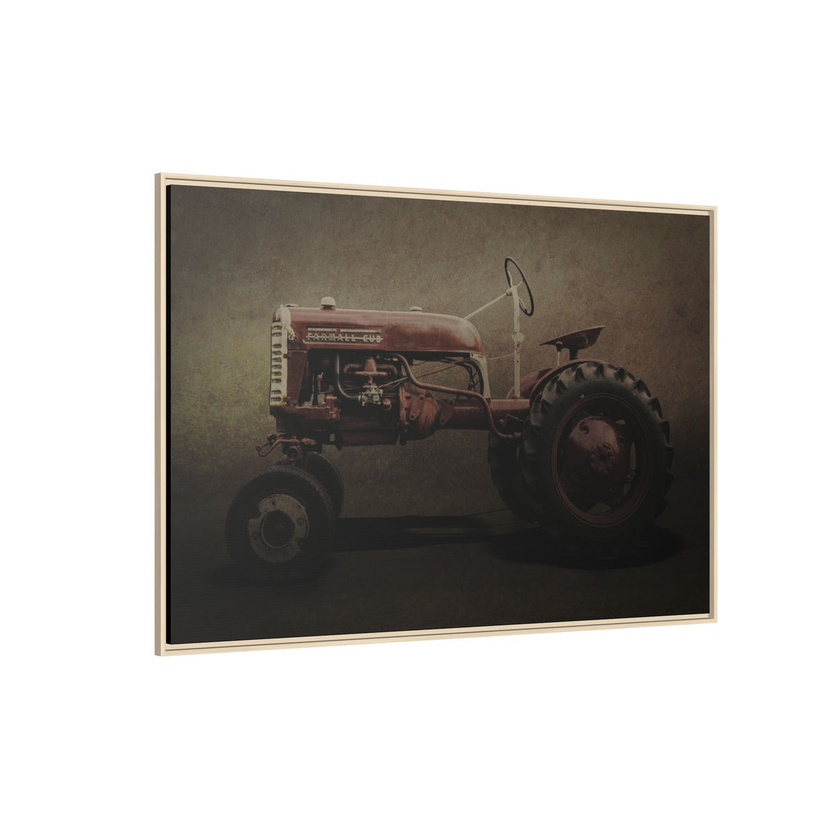 Vintage Farmall Cub Tractor | Framed Wall Art on Stretched Canvas