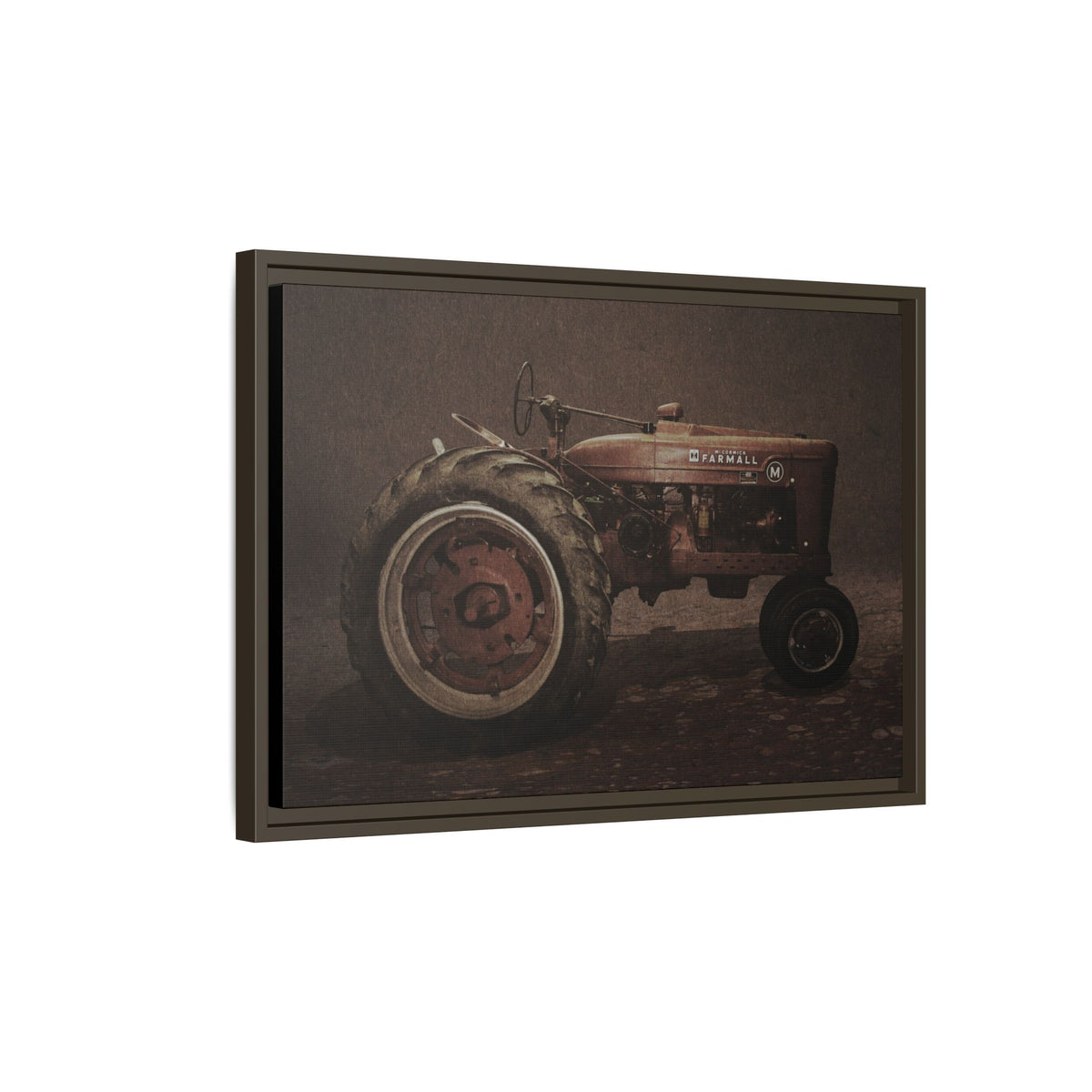 Vintage Farmall M Tractor | Framed Wall Art on Stretched Canvas