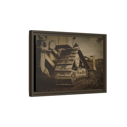 Rocky Dozer Horizon | Framed Wall Art on Stretched Canvas