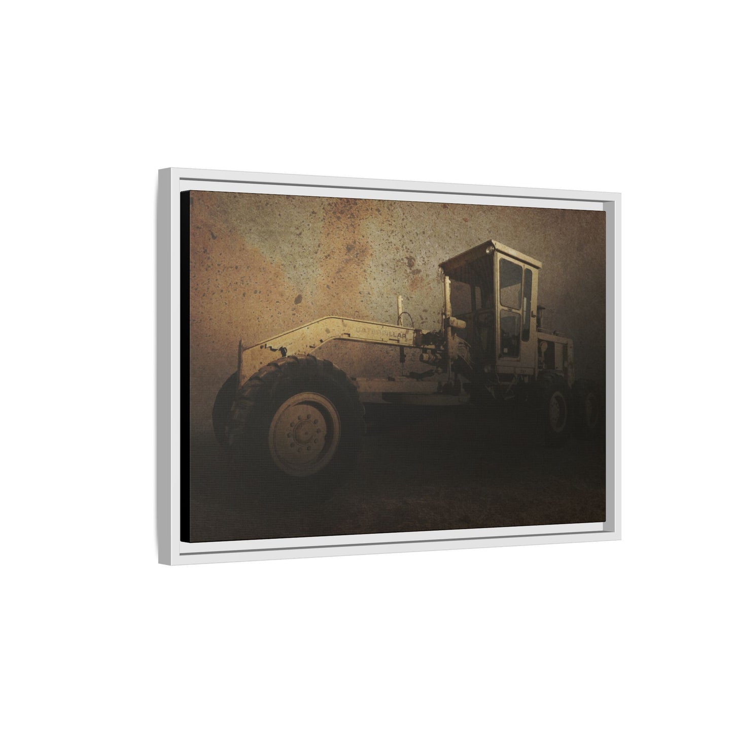 Classic 120G Motorgrader Action| Framed Wall Art on Canvas