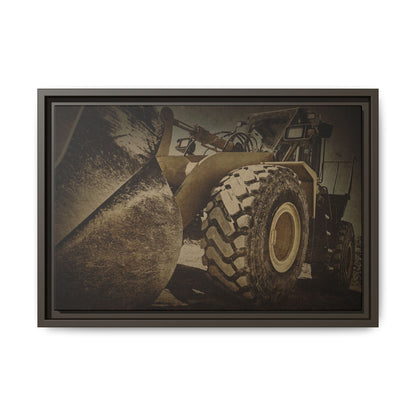 Big Bucket Loader | Framed Wall Art on Stretched Canvas