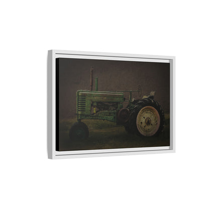 Vintage Weathered John Deere Model G | Framed Wall Art on Stretched Canvas