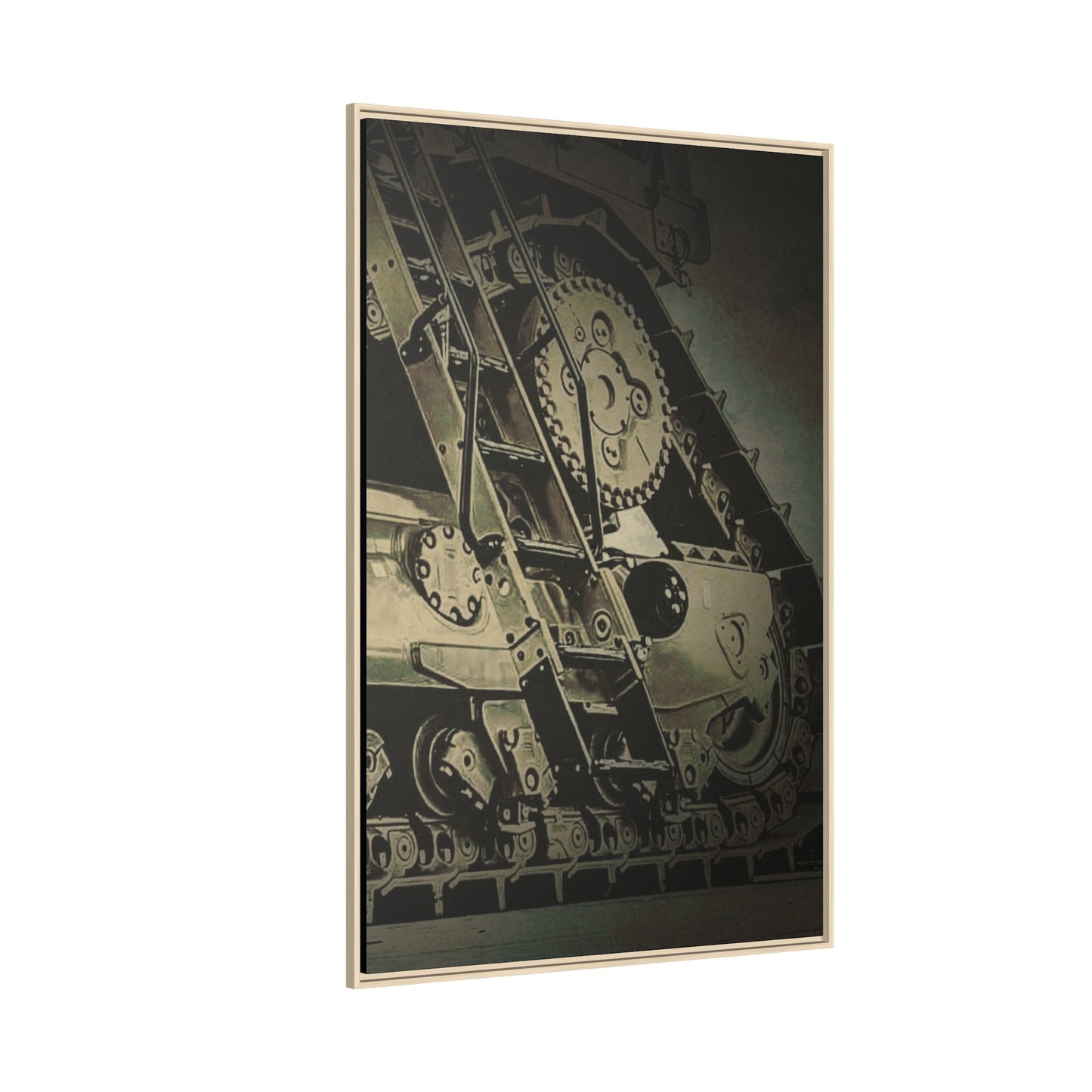 D11 Track Action | Triptych | Right Panel | Framed