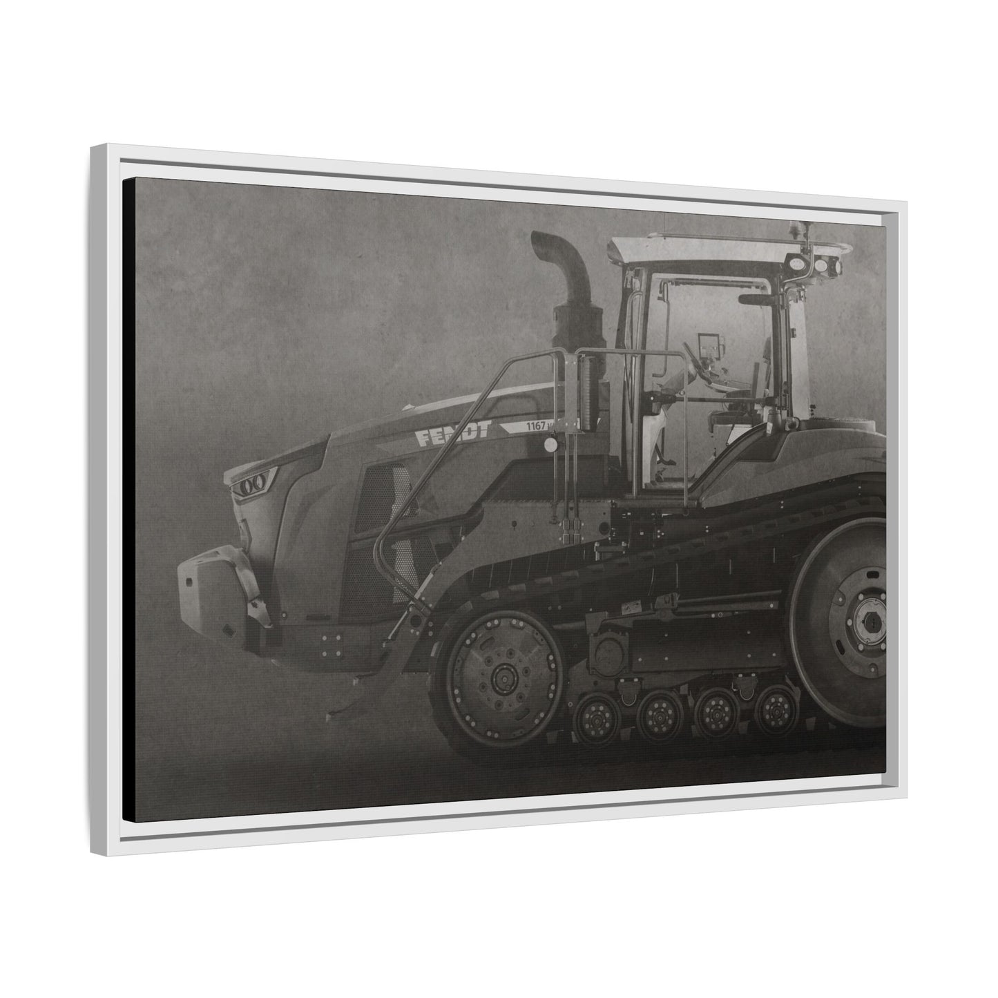 Fendt 110 Track Side View | Framed Photo Wall Art on Canvas