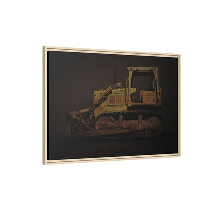 Classic D6D Dozer | Framed Wall Art on Stretched Canvas