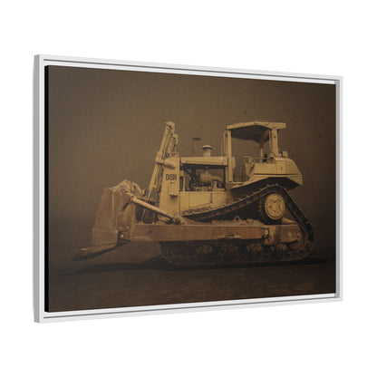 Legacy D8N Dozer Photo Wall Art on Framed Canvas | Industrial Artwork