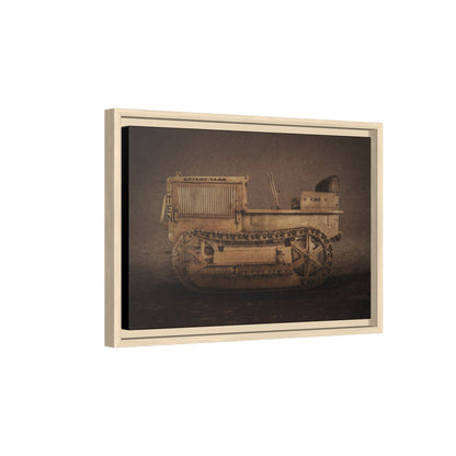 Vintage CAT 10 'TEN' Crawler | Framed Wall Art on Stretched Canvas