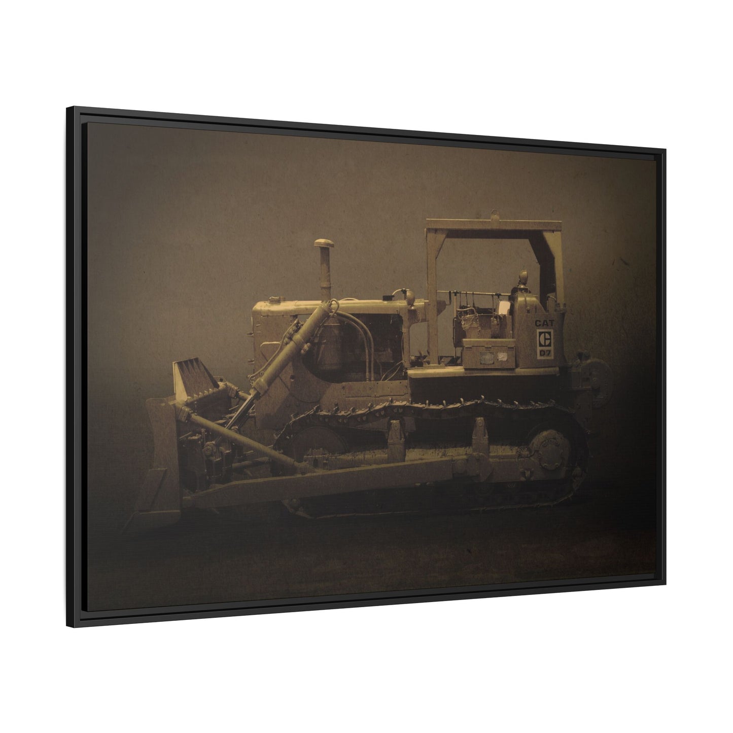 Classic D7 Dozer | Framed Wall Art on Stretched Canvas